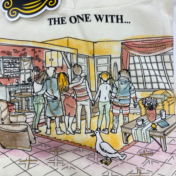 FRIENDS Size XS Hoodie The One with Friends Long Sleeve Pull Over NEW - Picture 4 of 8